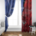 Personalised Kangaroos And Bombers Football Window Curtain Sporty Version