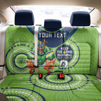 Custom NRL Raiders NAIDOC Week Back Car Seat Cover Keep The Fire Burning Indigenous Art