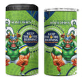 NRL Raiders NAIDOC Week 4 in 1 Can Cooler Tumbler Keep The Fire Burning Indigenous Art