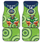 Custom NRL Raiders NAIDOC Week Car Mats Keep The Fire Burning Indigenous Art