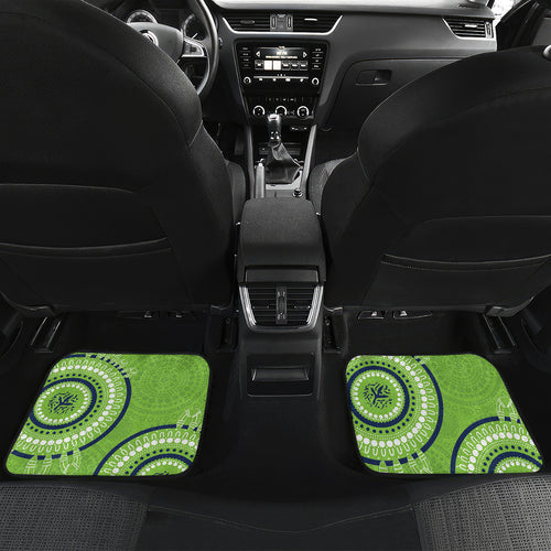 Custom NRL Raiders NAIDOC Week Car Mats Keep The Fire Burning Indigenous Art