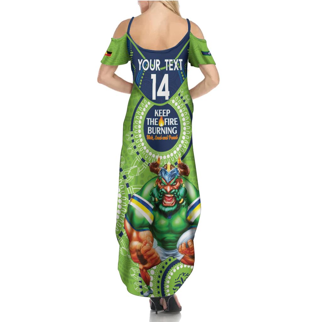 Custom NRL Raiders NAIDOC Week Family Matching Summer Maxi Dress and Hawaiian Shirt Keep The Fire Burning Indigenous Art