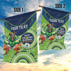 Custom NRL Raiders NAIDOC Week Garden Flag Keep The Fire Burning Indigenous Art