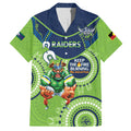 Custom NRL Raiders NAIDOC Week Hawaiian Shirt Keep The Fire Burning Indigenous Art