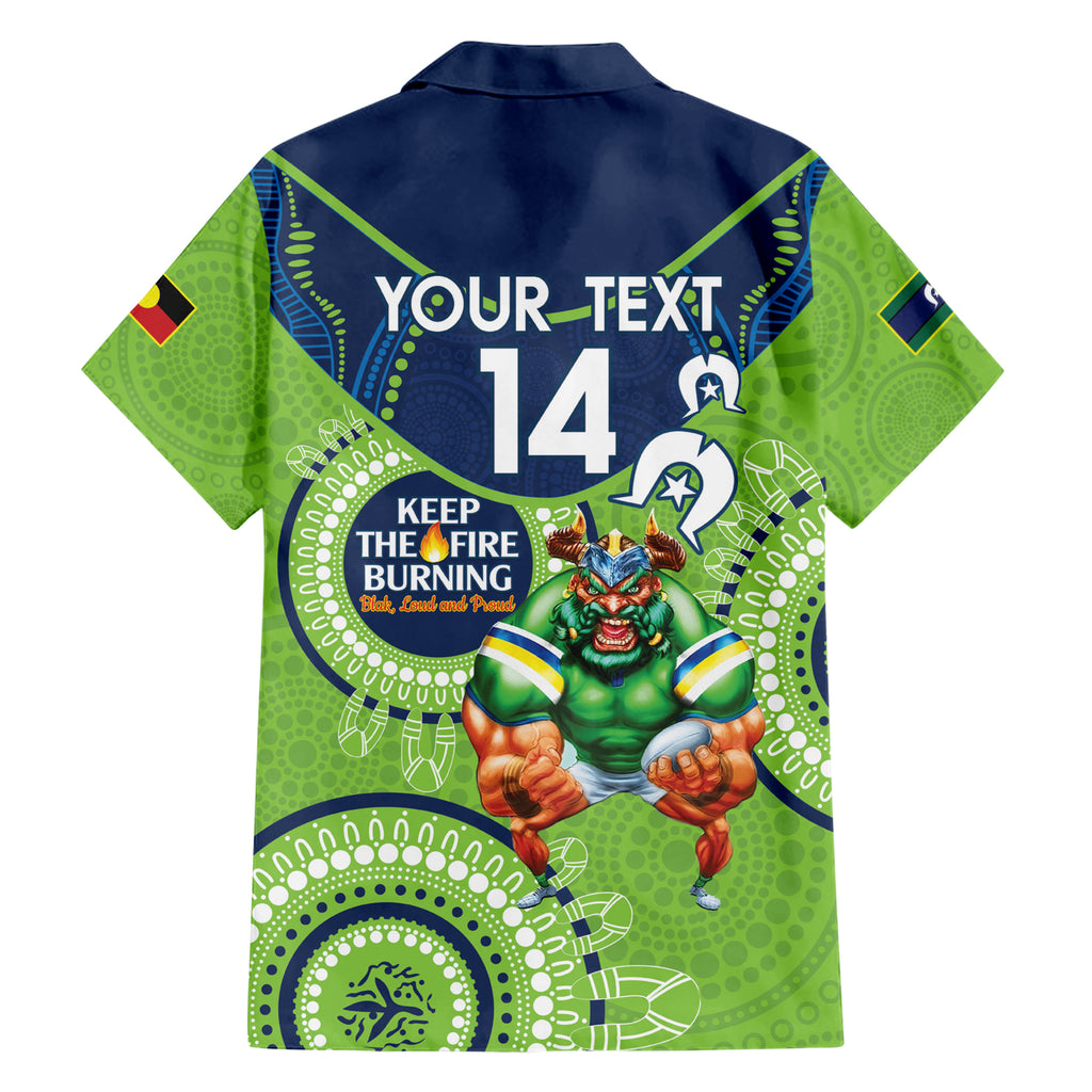 Custom NRL Raiders NAIDOC Week Hawaiian Shirt Keep The Fire Burning Indigenous Art