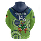 Custom NRL Raiders NAIDOC Week Hoodie Keep The Fire Burning Indigenous Art