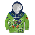 Custom NRL Raiders NAIDOC Week Kid Hoodie Keep The Fire Burning Indigenous Art