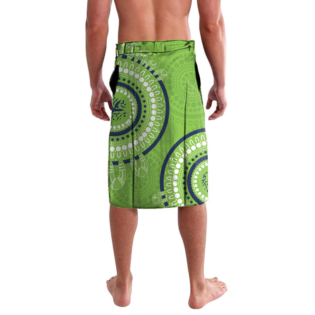 Custom NRL Raiders NAIDOC Week Lavalava Keep The Fire Burning Indigenous Art
