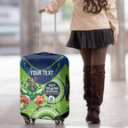 Custom NRL Raiders NAIDOC Week Luggage Cover Keep The Fire Burning Indigenous Art