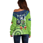 Custom NRL Raiders NAIDOC Week Off Shoulder Sweater Keep The Fire Burning Indigenous Art