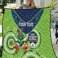 Custom NRL Raiders NAIDOC Week Quilt Keep The Fire Burning Indigenous Art