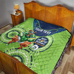 Custom NRL Raiders NAIDOC Week Quilt Keep The Fire Burning Indigenous Art