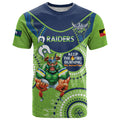 Custom NRL Raiders NAIDOC Week T Shirt Keep The Fire Burning Indigenous Art