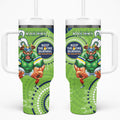NRL Raiders NAIDOC Week Tumbler With Handle Keep The Fire Burning Indigenous Art