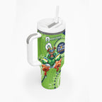 NRL Raiders NAIDOC Week Tumbler With Handle Keep The Fire Burning Indigenous Art