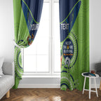 Custom NRL Raiders NAIDOC Week Window Curtain Keep The Fire Burning Indigenous Art