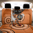 Custom NRL Tigers NAIDOC Week Back Car Seat Cover Keep The Fire Burning Indigenous Art