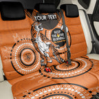 Custom NRL Tigers NAIDOC Week Back Car Seat Cover Keep The Fire Burning Indigenous Art