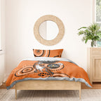 Custom NRL Tigers NAIDOC Week Bedding Set Keep The Fire Burning Indigenous Art