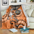 Custom NRL Tigers NAIDOC Week Blanket Keep The Fire Burning Indigenous Art
