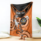 Custom NRL Tigers NAIDOC Week Blanket Keep The Fire Burning Indigenous Art