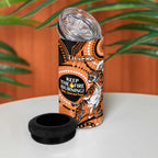 NRL Tigers NAIDOC Week 4 in 1 Can Cooler Tumbler Keep The Fire Burning Indigenous Art