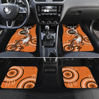 Custom NRL Tigers NAIDOC Week Car Mats Keep The Fire Burning Indigenous Art