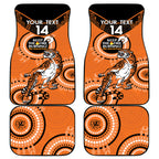 Custom NRL Tigers NAIDOC Week Car Mats Keep The Fire Burning Indigenous Art