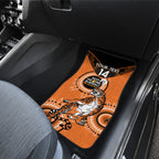 Custom NRL Tigers NAIDOC Week Car Mats Keep The Fire Burning Indigenous Art