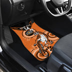 Custom NRL Tigers NAIDOC Week Car Mats Keep The Fire Burning Indigenous Art