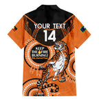 Custom NRL Tigers NAIDOC Week Family Matching Mermaid Dress and Hawaiian Shirt Keep The Fire Burning Indigenous Art
