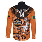 Custom NRL Tigers NAIDOC Week Family Matching Tank Maxi Dress and Hawaiian Shirt Keep The Fire Burning Indigenous Art