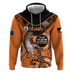 Custom NRL Tigers NAIDOC Week Hoodie Keep The Fire Burning Indigenous Art