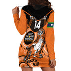 Custom NRL Tigers NAIDOC Week Hoodie Dress Keep The Fire Burning Indigenous Art