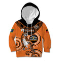 Custom NRL Tigers NAIDOC Week Kid Hoodie Keep The Fire Burning Indigenous Art