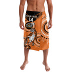 Custom NRL Tigers NAIDOC Week Lavalava Keep The Fire Burning Indigenous Art