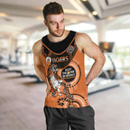 Custom NRL Tigers NAIDOC Week Men Tank Top Keep The Fire Burning Indigenous Art