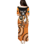 Custom NRL Tigers NAIDOC Week Puletasi Keep The Fire Burning Indigenous Art