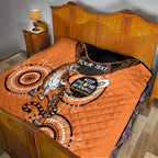 Custom NRL Tigers NAIDOC Week Quilt Keep The Fire Burning Indigenous Art
