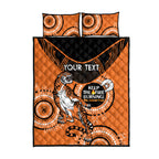 Custom NRL Tigers NAIDOC Week Quilt Bed Set Keep The Fire Burning Indigenous Art
