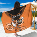Custom NRL Tigers NAIDOC Week Sarong Keep The Fire Burning Indigenous Art