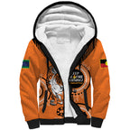 Custom NRL Tigers NAIDOC Week Sherpa Hoodie Keep The Fire Burning Indigenous Art