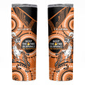 NRL Tigers NAIDOC Week Skinny Tumbler Keep The Fire Burning Indigenous Art