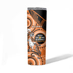 NRL Tigers NAIDOC Week Skinny Tumbler Keep The Fire Burning Indigenous Art