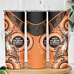 NRL Tigers NAIDOC Week Skinny Tumbler Keep The Fire Burning Indigenous Art