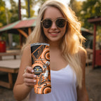 NRL Tigers NAIDOC Week Skinny Tumbler Keep The Fire Burning Indigenous Art