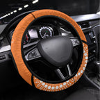 NRL Tigers NAIDOC Week Steering Wheel Cover Keep The Fire Burning Indigenous Art