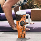 NRL Tigers NAIDOC Week Tumbler With Handle Keep The Fire Burning Indigenous Art