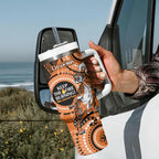 NRL Tigers NAIDOC Week Tumbler With Handle Keep The Fire Burning Indigenous Art