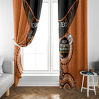 Custom NRL Tigers NAIDOC Week Window Curtain Keep The Fire Burning Indigenous Art